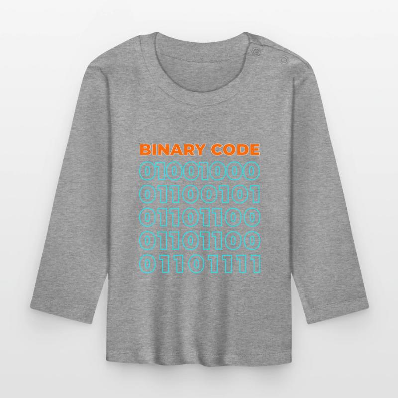 Binary code Organic Baby Long Sleeve T-Shirt