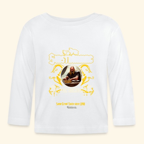 Surströmming T-Shirt Design Wikinger Sushi - Baby Bio-Langarmshirt