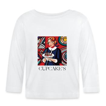 MRS. CUPCAKE - Baby Bio-Langarmshirt - Weiß - Vorne