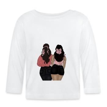 Beste vriend - Bio-shirt met lange mouwen voor baby’s - wit - Voor