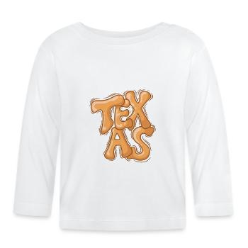 État du Texas des Amériques des États-Unis - T-shirt manches longues bio Bébé - blanc - Devant