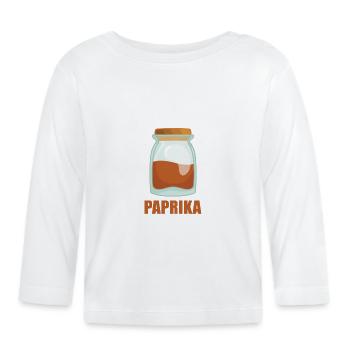 Paprika Spice Taste Food Cooking - T-shirt manches longues bio Bébé - blanc - Devant