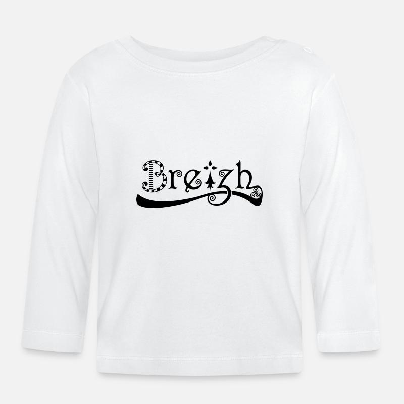 Breizh - T-shirt manches longues bio Bébé - blanc
