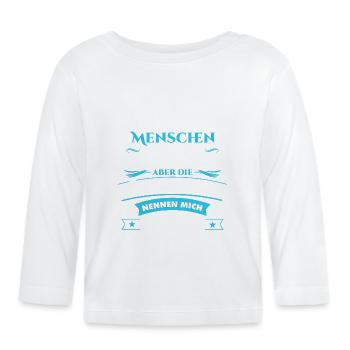 Oma Großmutter Omi Name - Baby Bio-Langarmshirt - Weiß - Vorne