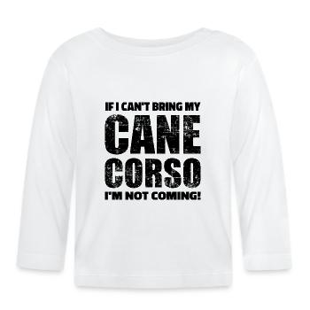 Cane Corso - Baby Bio-Langarmshirt - Weiß - Vorne
