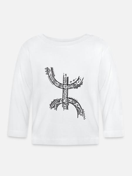 z imazighen - Baby Bio-Langarmshirt - Weiß