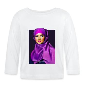 Hijab Bae tshirt pullover cap tasse etc kunstdruck - Baby Bio-Langarmshirt - Weiß - Vorne
