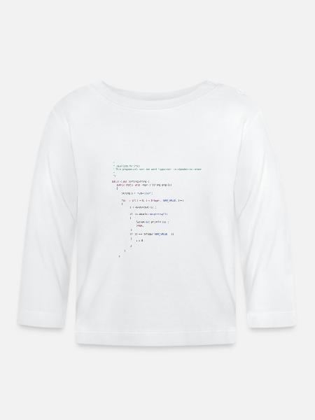 Programmierer - Baby Bio-Langarmshirt - Weiß