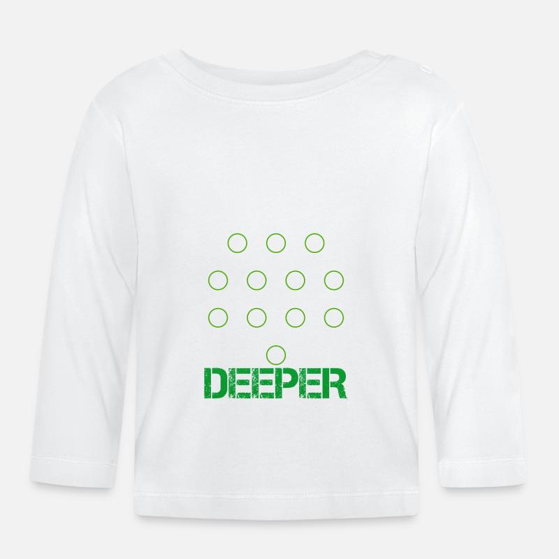 Artificial intelligence think deeper gift - Organic Baby Long Sleeve T-Shirt - white