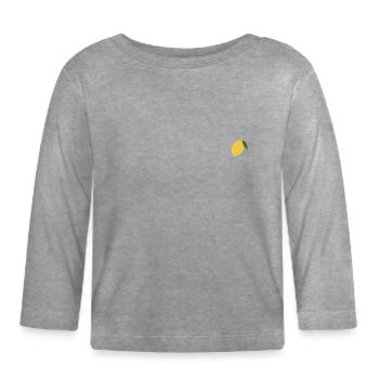 Lemon - Organic Baby Long Sleeve T-Shirt - heather grey - Front