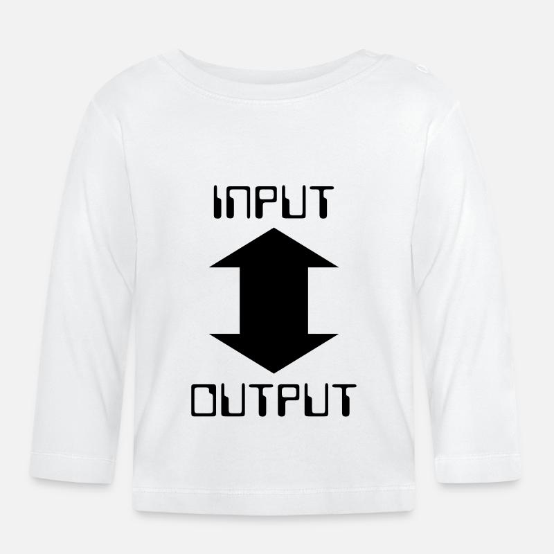 input-output - Baby Bio-Langarmshirt - Weiß