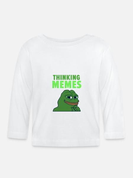 Meme - Baby Bio-Langarmshirt - Weiß