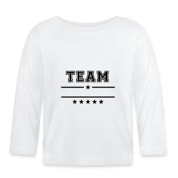 Team - Baby Bio-Langarmshirt - Weiß - Vorne