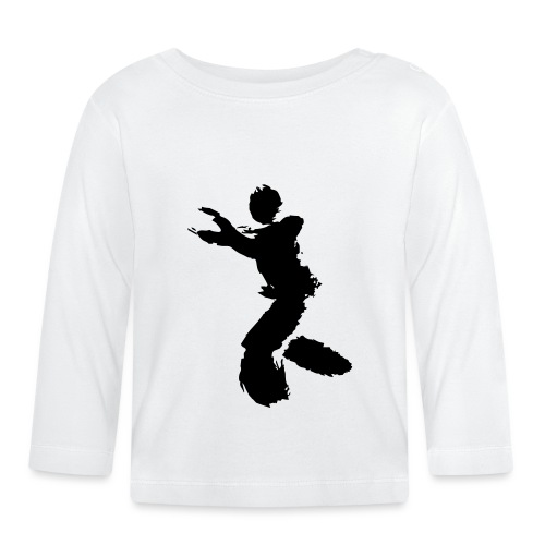 Wing Chun / Kung Fu Tusche Figur VEKTOR - Baby Long Sleeve T-Shirt