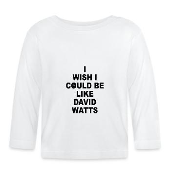 DAVID WATTS - Baby Bio-Langarmshirt - Weiß - Vorne