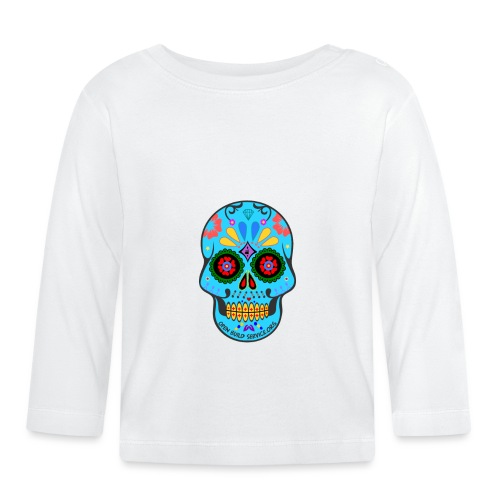 OBS-Skull-Sticker - Organic Baby Long Sleeve T-Shirt
