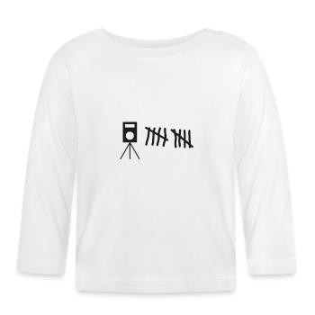 Blitzer autoroute vitesse pneu tuning - T-shirt manches longues bio Bébé - blanc - Devant