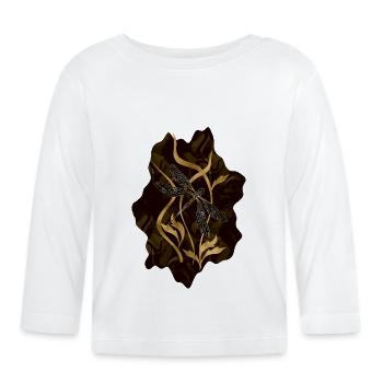 Libellule - T-shirt manches longues bio Bébé - blanc - Devant