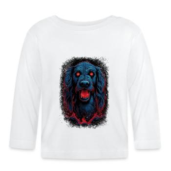 drôles de dictons blagues beagle lovers cadeau cadeau - T-shirt manches longues bio Bébé - blanc - Devant
