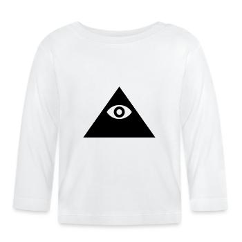 Illuminati - Baby Bio-Langarmshirt - Weiß - Vorne
