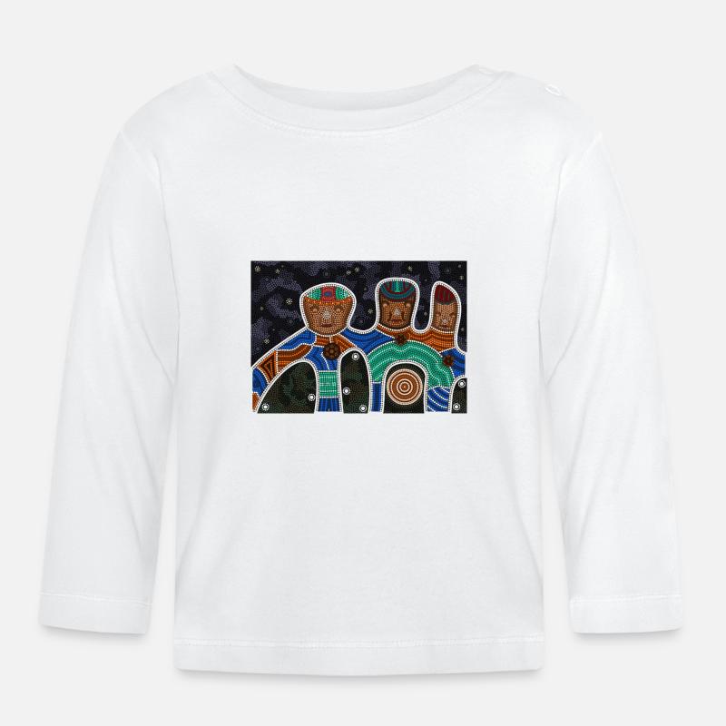 Relation amicale - T-shirt manches longues bio Bébé - blanc