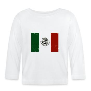 Mexico - Baby Bio-Langarmshirt - Weiß - Vorne