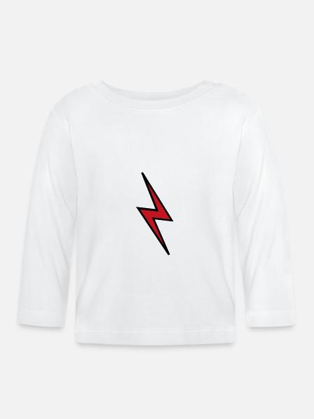 Flash - Baby Bio-Langarmshirt - Weiß