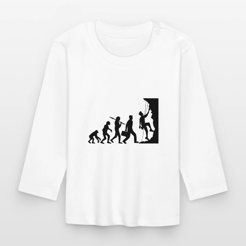 évolution évolution née raide paroi monte T-shirt manches longues bio Bébé