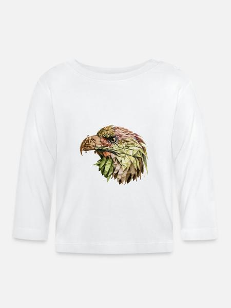 Adler Adler - Baby Bio-Langarmshirt - Weiß