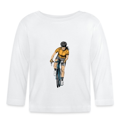 Radfahrerin - Baby Bio-Langarmshirt