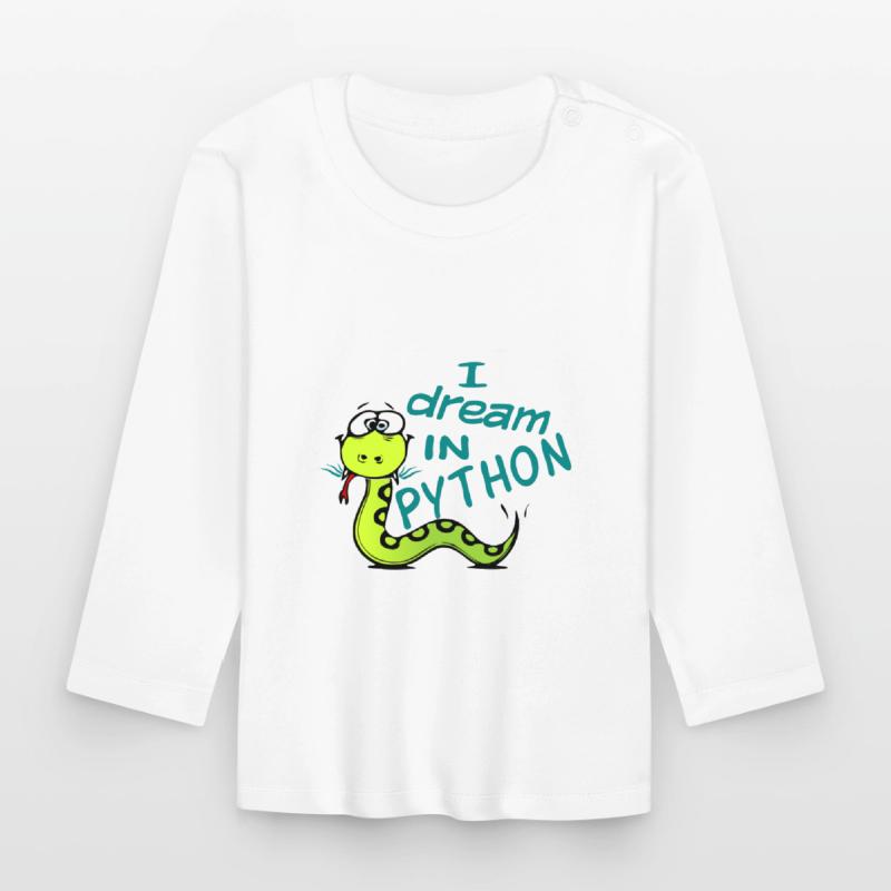 Programmeur Python T-shirt manches longues bio Bébé