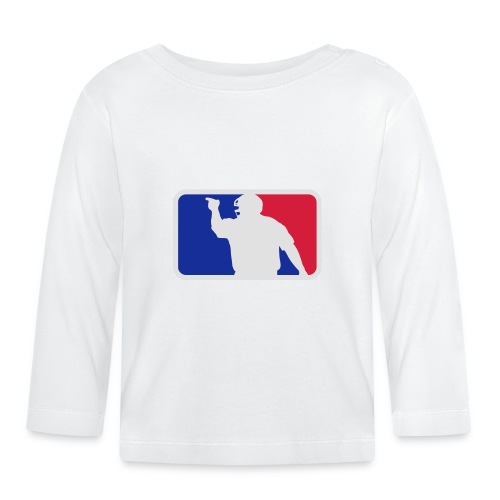Baseball Umpire Logo - Ekologiczny koszulka niemowlęca z długim rękawem