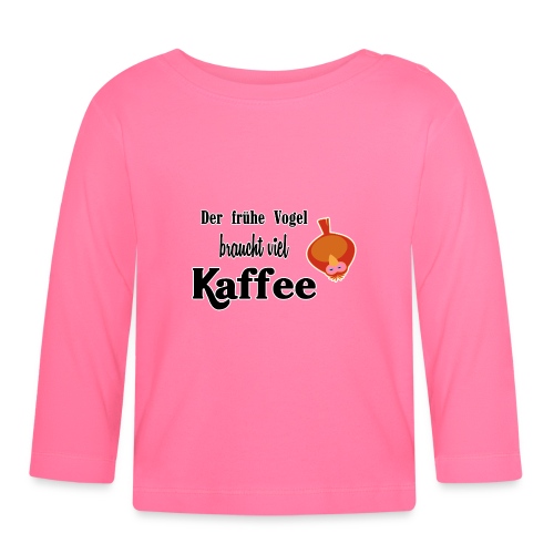 kaffeeVogel.png - Baby Bio-Langarmshirt