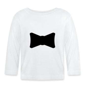 Fliege - Baby Bio-Langarmshirt - Weiß - Vorne