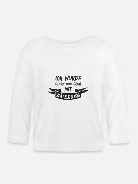 SPÄTZLE & SOß - Baby Bio-Langarmshirt - Weiß