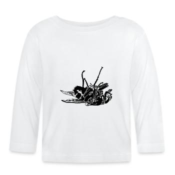 Tote Fliege - Baby Bio-Langarmshirt - Weiß - Vorne