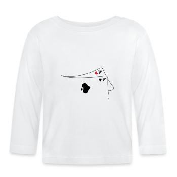 Pocket Aces - T-shirt manches longues bio Bébé - blanc - Devant