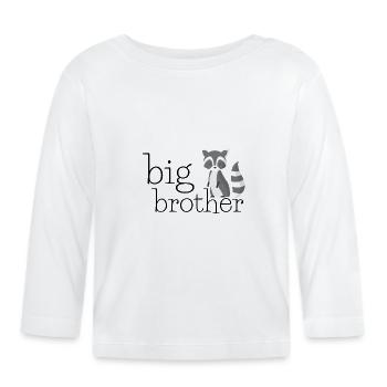 BIG BROTHER - T-shirt manches longues bio Bébé - blanc - Devant
