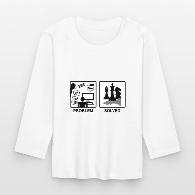 Chess solves problems Organic Baby Long Sleeve T-Shirt