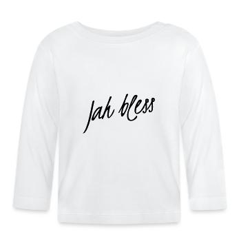 Ouais bénis - T-shirt manches longues bio Bébé - blanc - Devant