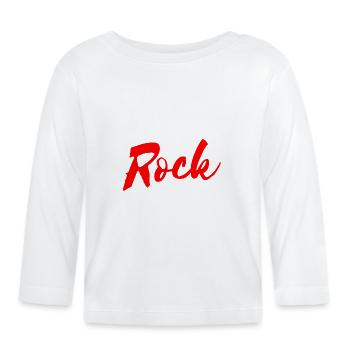 Rock - Baby Bio-Langarmshirt - Weiß - Vorne
