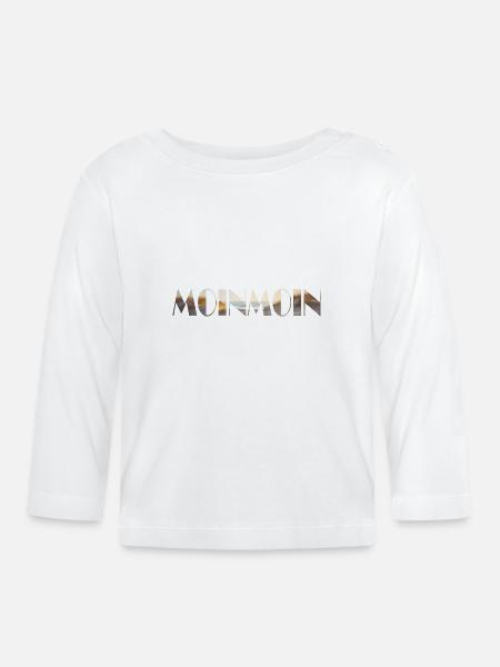 moin moin - Baby Bio-Langarmshirt - Weiß