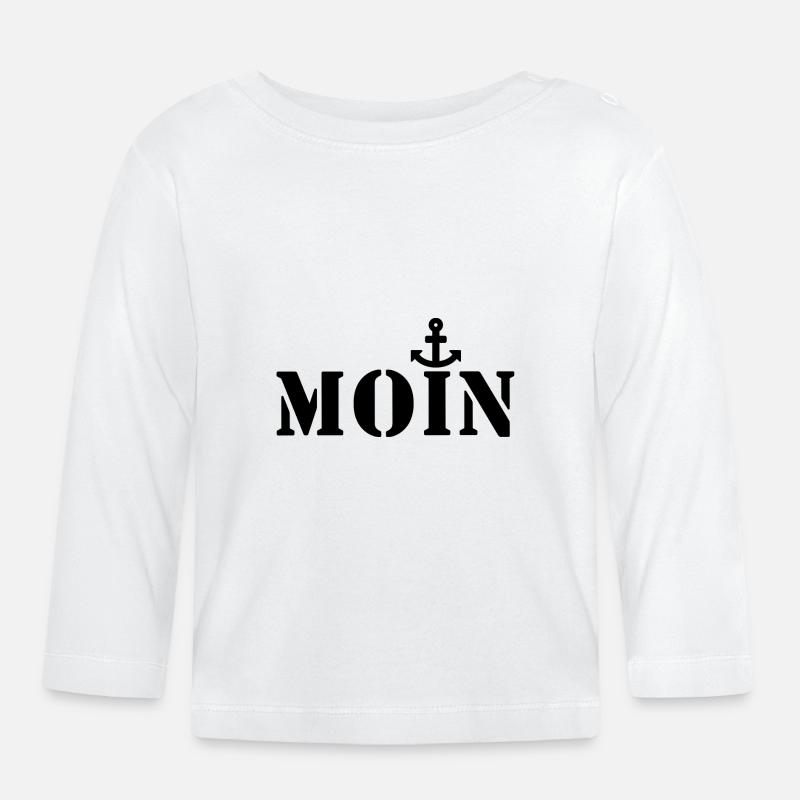Moin - T-shirt manches longues bio Bébé - blanc