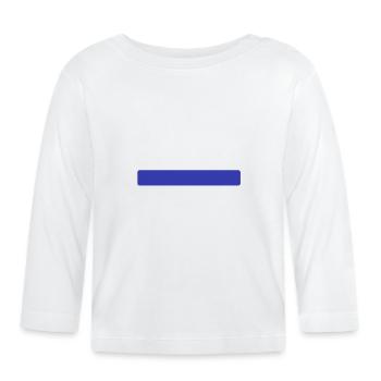 Blue stripe - Organic Baby Long Sleeve T-Shirt - white - Front