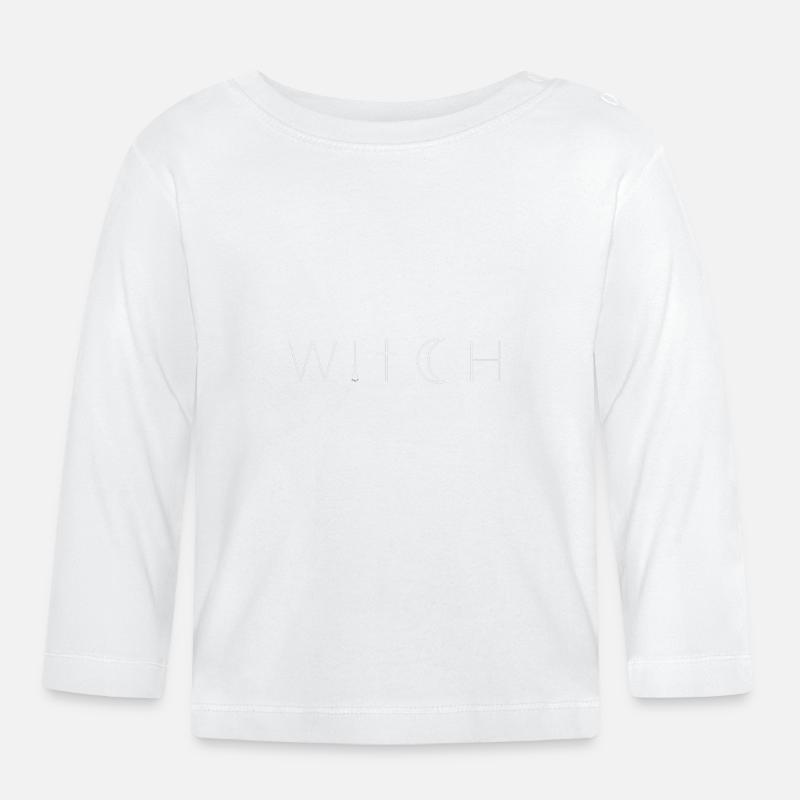 Witch - Baby Bio-Langarmshirt - Weiß