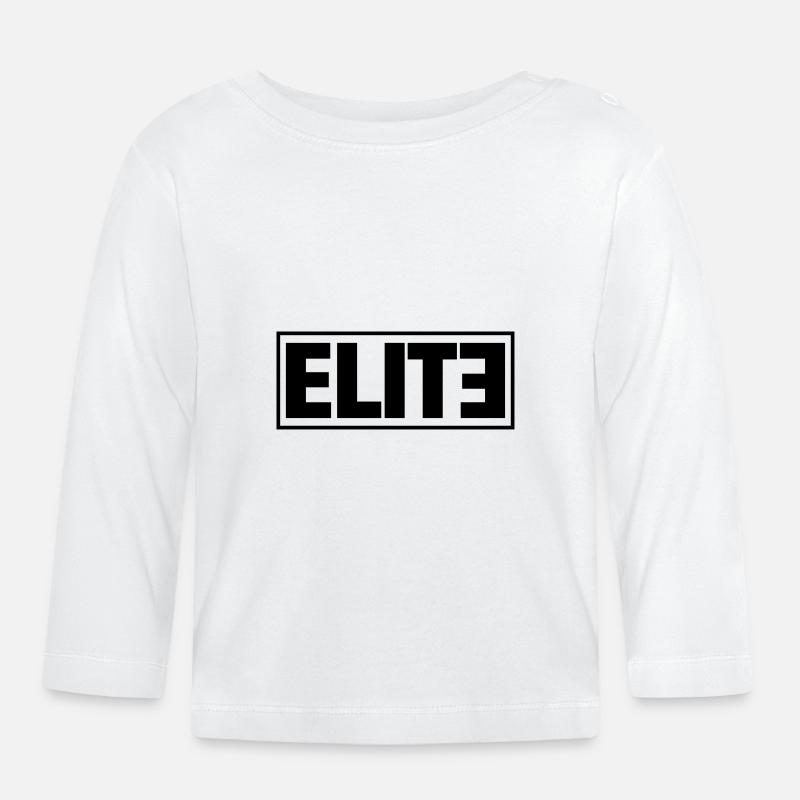 élite - T-shirt manches longues bio Bébé - blanc