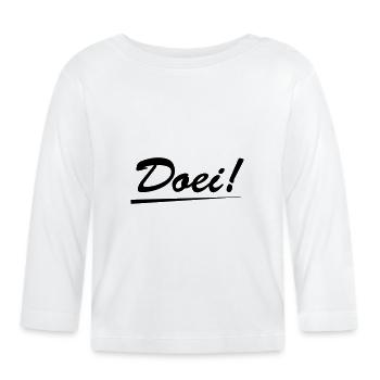 doei - Organic Baby Long Sleeve T-Shirt - white - Front