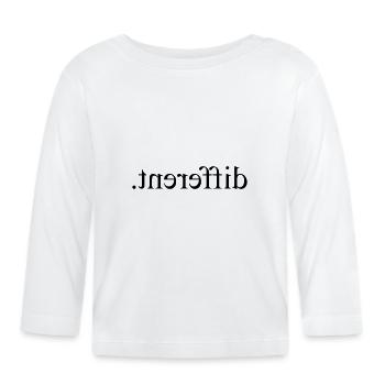 Be different - Organic Baby Long Sleeve T-Shirt - white - Front