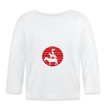 Musiciens de la ville de Brême - T-shirt manches longues bio Bébé - blanc - Devant
