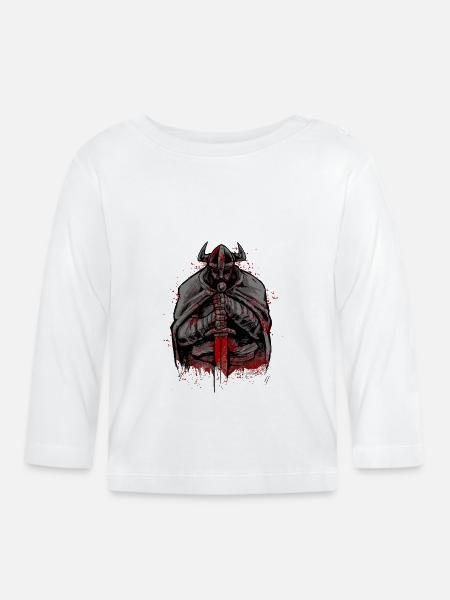 Vikinger Walhalla Odin Wikinger Geschenk - Baby Bio-Langarmshirt - Weiß